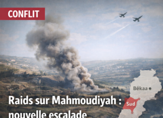 Raids israéliens sur Mahmoudiyah près d’Al-Aishiya : nouvelle escalade des violations du cessez-le-feu au Liban