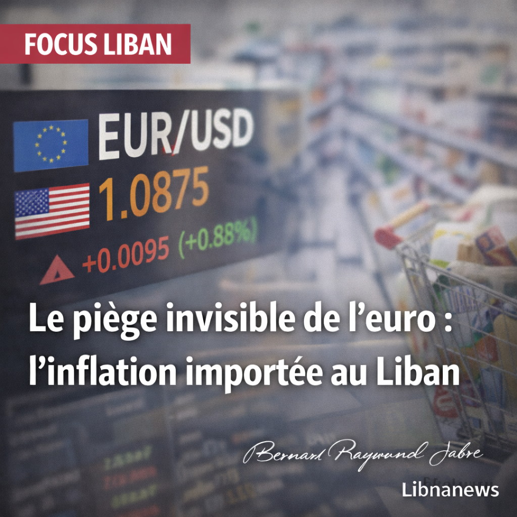 LE PIÈGE INVISIBLE DE L’EURO : COMMENT LE LIBAN IMPORTE SON INFLATION SANS LE SAVOIR