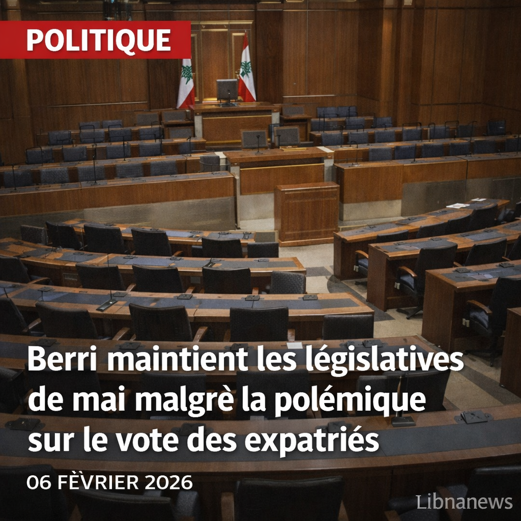 Nabih Berri réaffirme la tenue des élections législatives en mai malgré les controverses sur le vote des expatriés