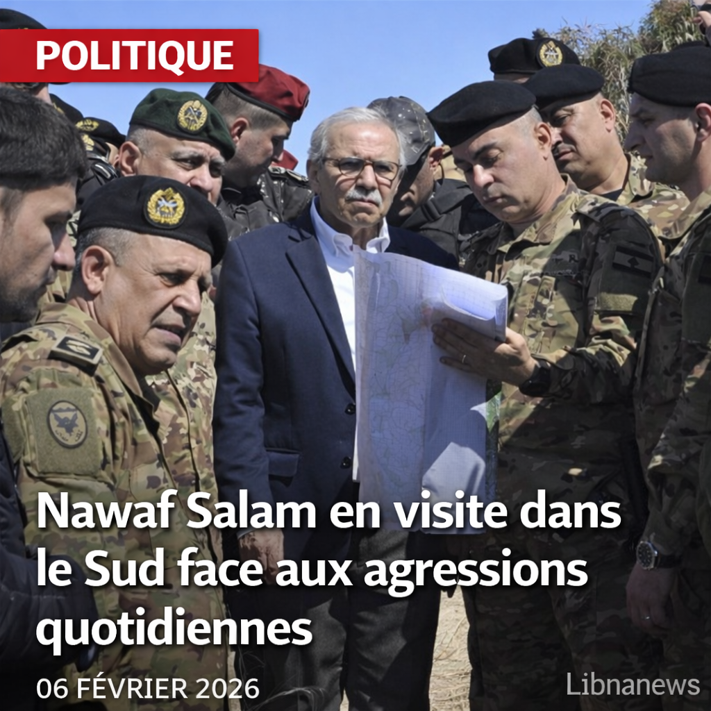 Le premier ministre libanais Nawaf Salam en tournée dans le Sud : l’État s’engage à rester présent malgré les agressions quotidiennes