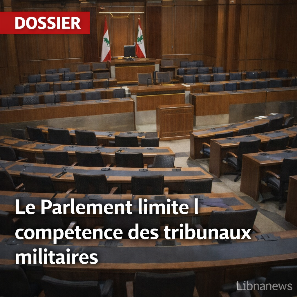 Le Parlement libanais et la réforme judiciaire appelant à limiter la juridiction des tribunaux militaires Le Parlement libanais et la réforme judiciaire appelant à limiter la juridiction des tribunaux militaires