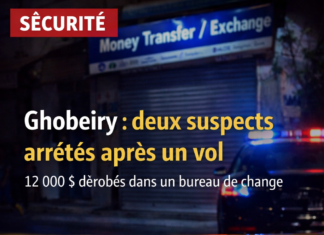 Arrestation rapide de deux suspects après le cambriolage d’un bureau de change à Ghobeiry
