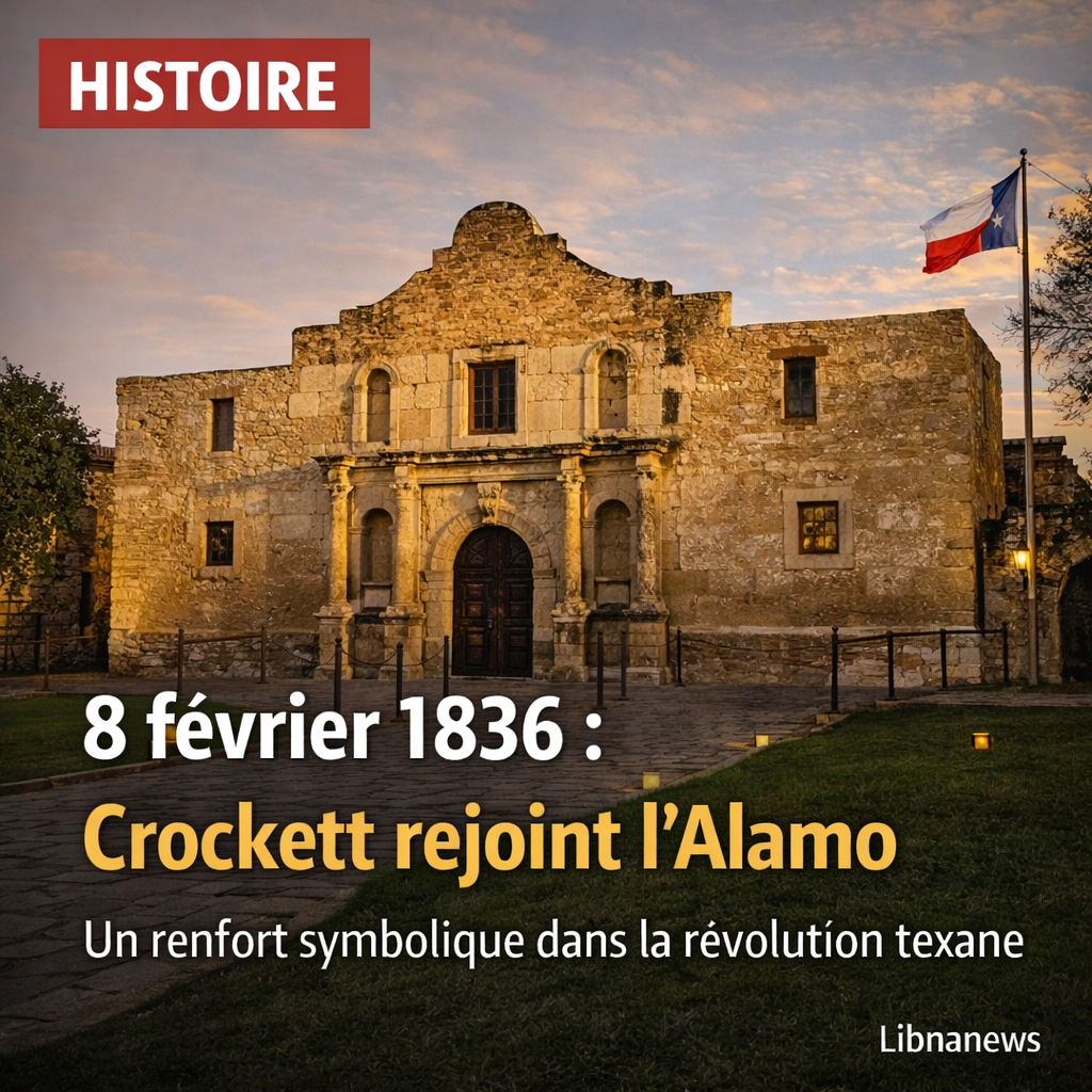 Jour pour Jour: L’arrivée de Davy Crockett à Fort Alamo en 1836