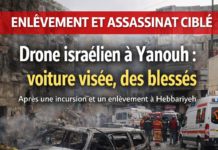 Attentat israélien à Yanouh : une voiture ciblée par un drone, plusieurs blessés dans le sud du Liban Attentat israélien à Yanouh : une voiture ciblée par un drone, plusieurs blessés dans le sud du Liban