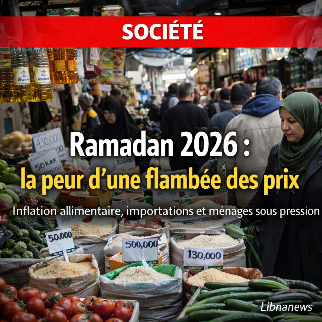 À l’approche du Ramadan 2026, les Libanais redoutent une nouvelle hausse des prix alimentaires À l’approche du Ramadan 2026, les Libanais redoutent une nouvelle hausse des prix alimentaires