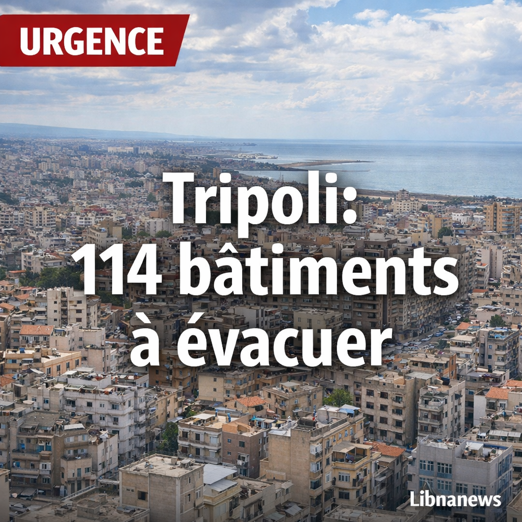 Le Premier ministre Nawaf Salam annonce l’évacuation de 114 bâtiments menacés à Tripoli après l’effondrement meurtrier de Bab al-Tabbaneh Le Premier ministre Nawaf Salam annonce l’évacuation de 114 bâtiments menacés à Tripoli après l’effondrement meurtrier de Bab al-Tabbaneh