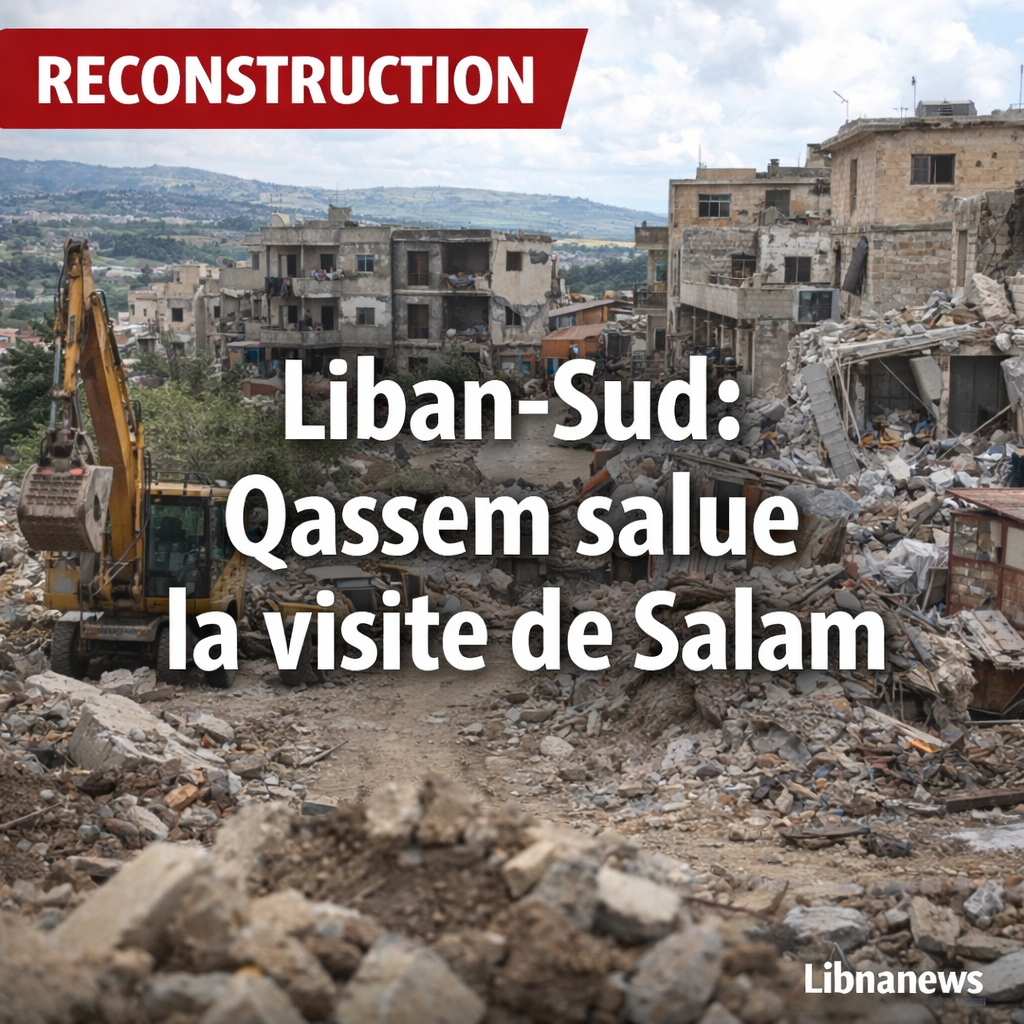 Naim Qassem salue la visite de Nawaf Salam au Liban-Sud comme une étape décisive pour la reconstruction du pays