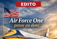 Air Force One passe au rouge-bleu-or : bientôt un drapeau “édition Trump” ?