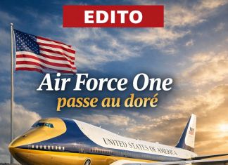 Air Force One passe au rouge-bleu-or : bientôt un drapeau “édition Trump” ?