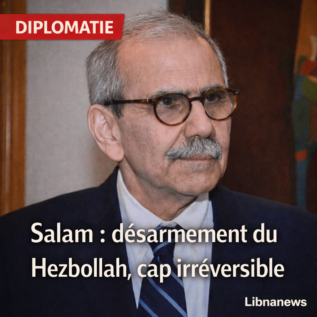 Le Premier ministre libanais Nawaf Salam qualifie le désarmement du Hezbollah d’« irréversible » à la veille de la réunion des émissaires du Quintette au Caire