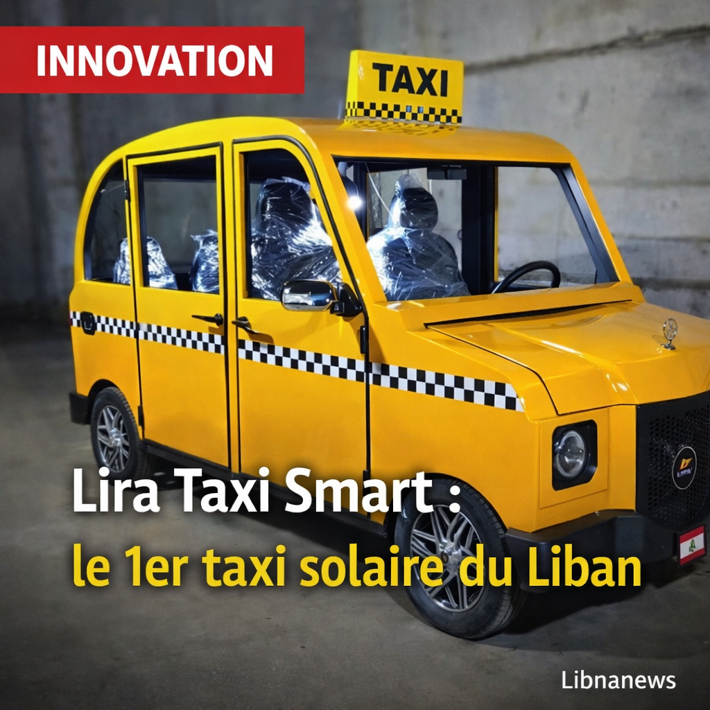 Lancement du premier taxi intelligent électrique à énergie solaire fabriqué au Liban Lancement du premier taxi intelligent électrique à énergie solaire fabriqué au Liban