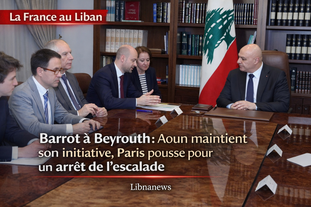 Barrot à Beyrouth: Aoun maintient son initiative, Paris pousse pour un arrêt de l’escalade