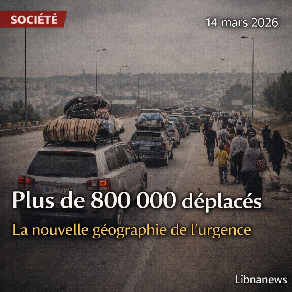 Plus de 800 000 déplacés : la nouvelle géographie de l’urgence au Liban Plus de 800 000 déplacés : la nouvelle géographie de l’urgence au Liban