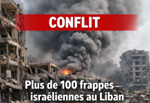 Israël annonce plus de 100 frappes aériennes au Liban en une journée Israël annonce plus de 100 frappes aériennes au Liban en une journée