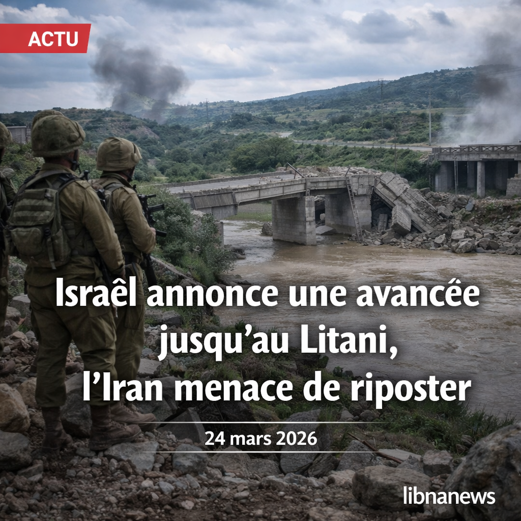 Israël annonce une avancée jusqu’au Litani, l’Iran menace de riposter تعلن إسرائيل عن التقدم نحو ليتاني، وتهدد إيران بالانتقام
