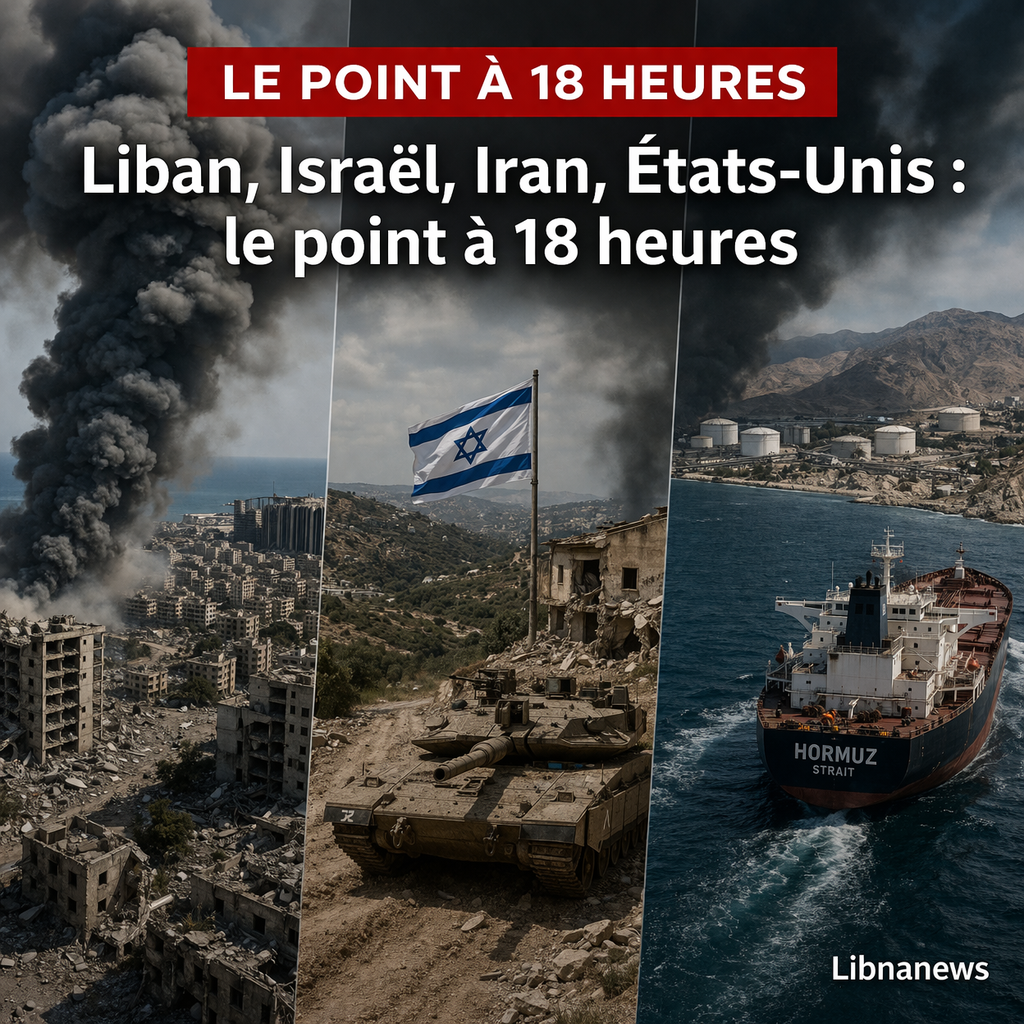 Situation at 6 p.m.: Lebanon, Israel, Iran, United States الحالة في الساعة 00/18: إسرائيل، إيران، لبنان، الولايات المتحدة