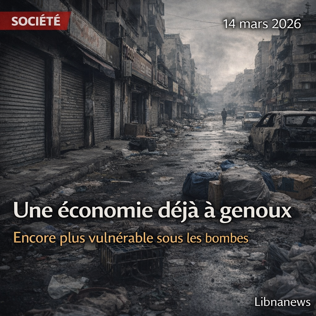 Une économie déjà à genoux, encore plus vulnérable sous les bombes Une économie déjà à genoux, encore plus vulnérable sous les bombes