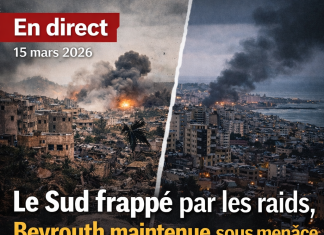 En direct: le Sud frappé par les raids, Beyrouth maintenue sous menace et peut être des négociations