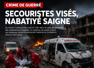 Secouristes visés, Nabatiyé saigne