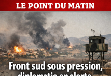 Le point au Liban ce matin : front sud sous pression, diplomatie en alerte