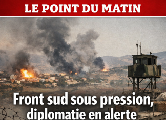 Le point au Liban ce matin : front sud sous pression, diplomatie en alerte النقطة في لبنان هذا الصباح: الجبهة الجنوبية تحت الضغط، الدبلوماسية في حالة التأهب