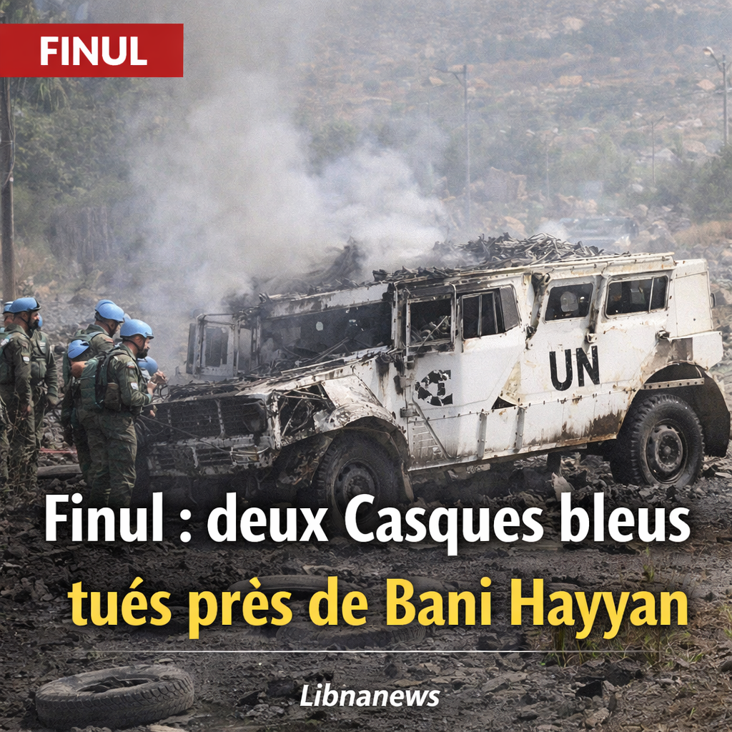 Finul : deux Casques bleus tués près de Bani Hayyan