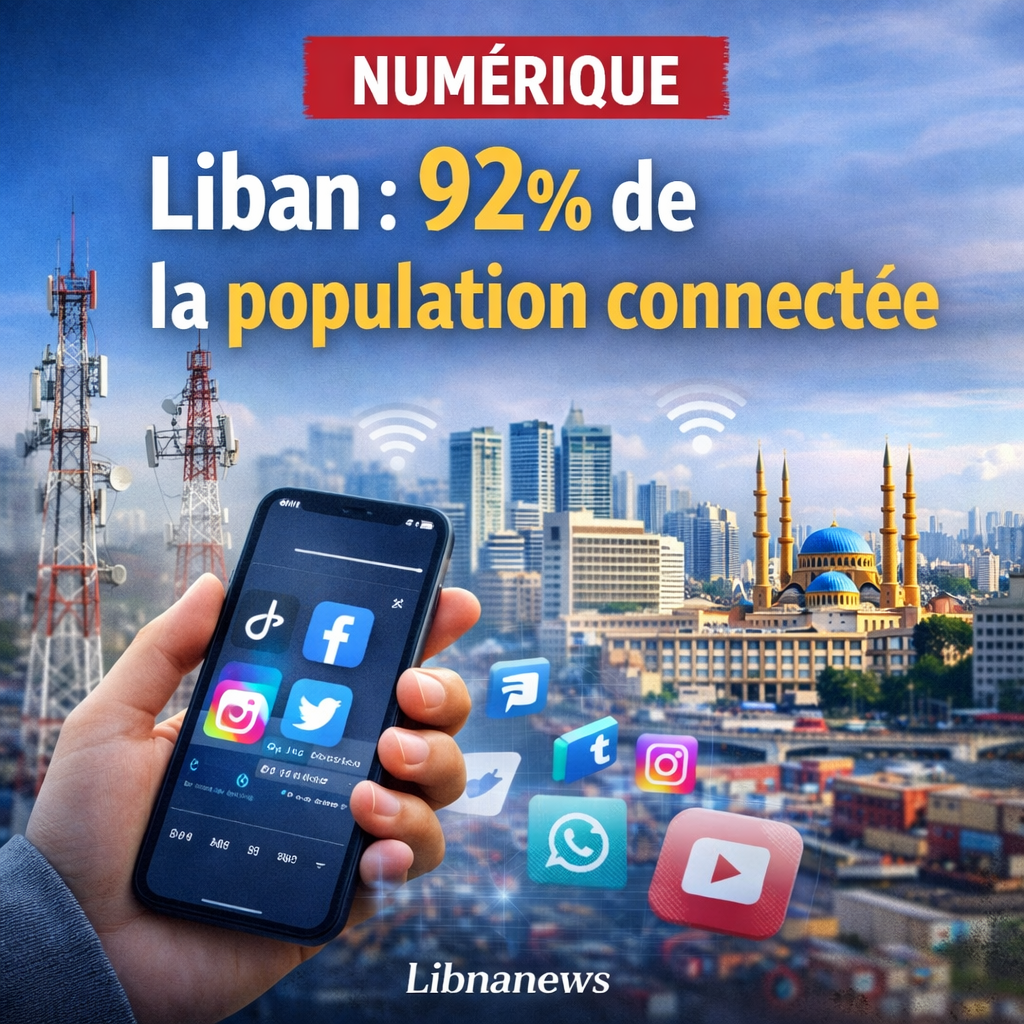 Le taux de pénétration d’internet au Liban a atteint 92% en 2025