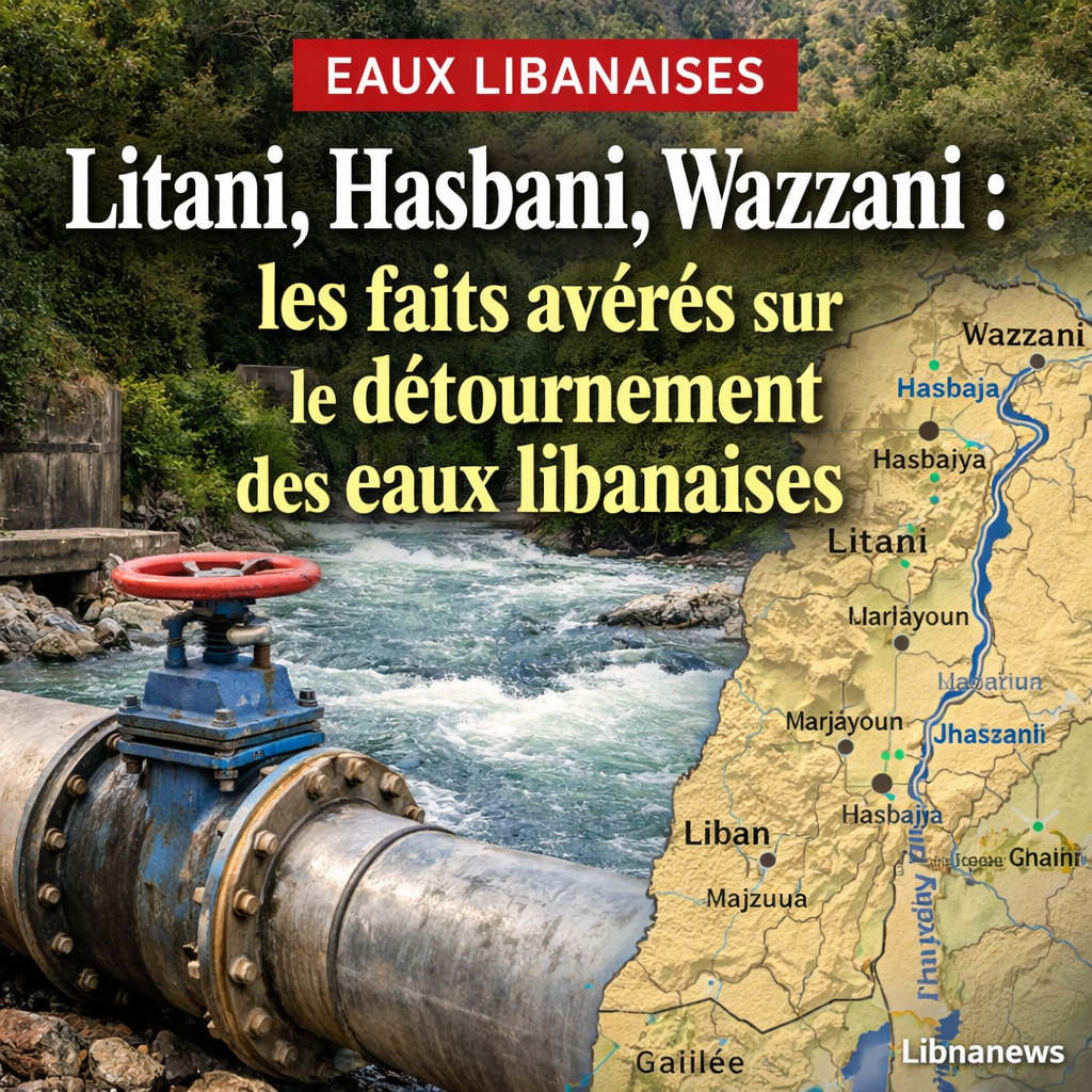 Litani, Hasbani, Wazzani : les faits avérés sur le détournement des eaux libanaises