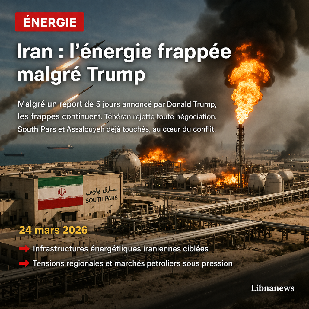 Iran : l’énergie frappée malgré l’annonce de Trump