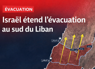Israël étend ses ordres d’évacuation jusqu’au nord du Zahrani, plus de 687 morts et 816 000 déplacés au Liban