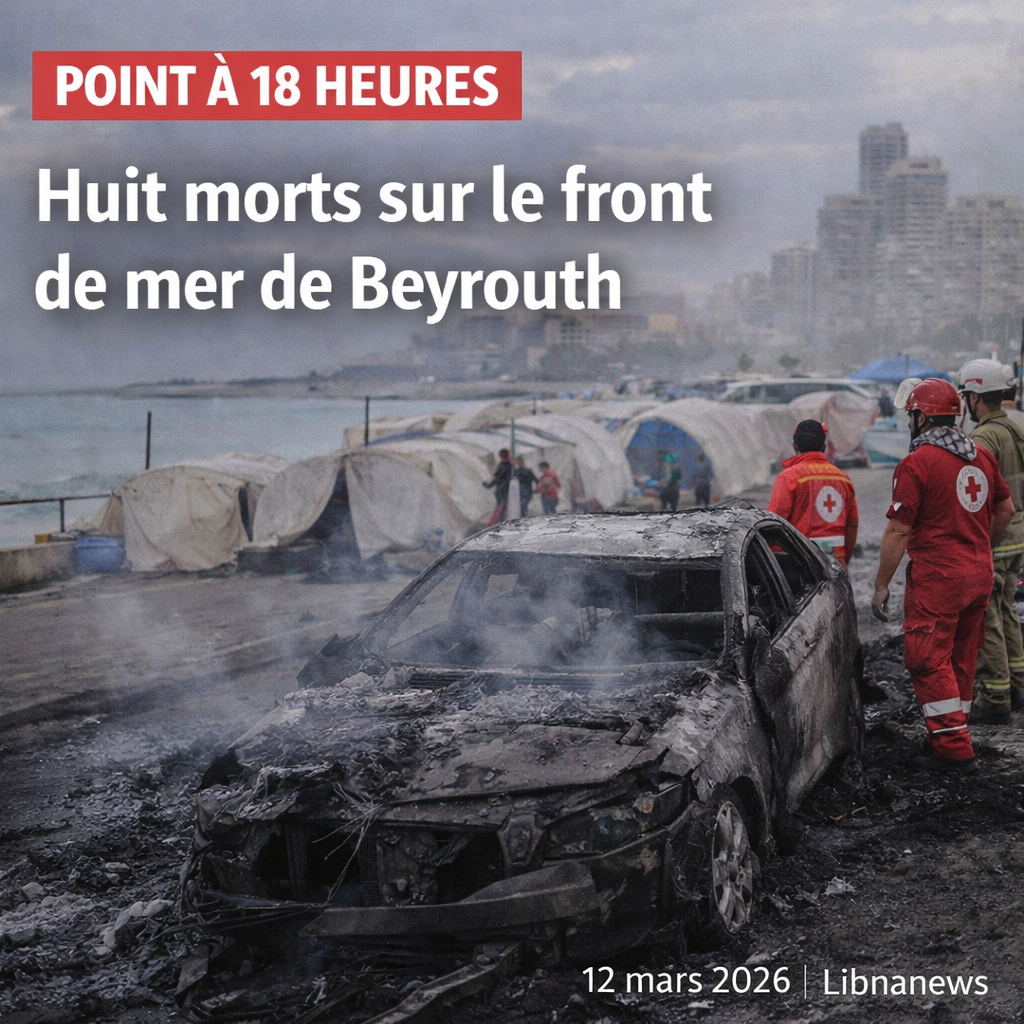 Huit morts dans une frappe israélienne sur le front de mer de Beyrouth : l’escalade atteint le cœur de la capitale libanaise