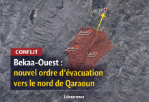 Bekaa-Ouest : nouvel ordre d’évacuation vers le nord de Qaraoun