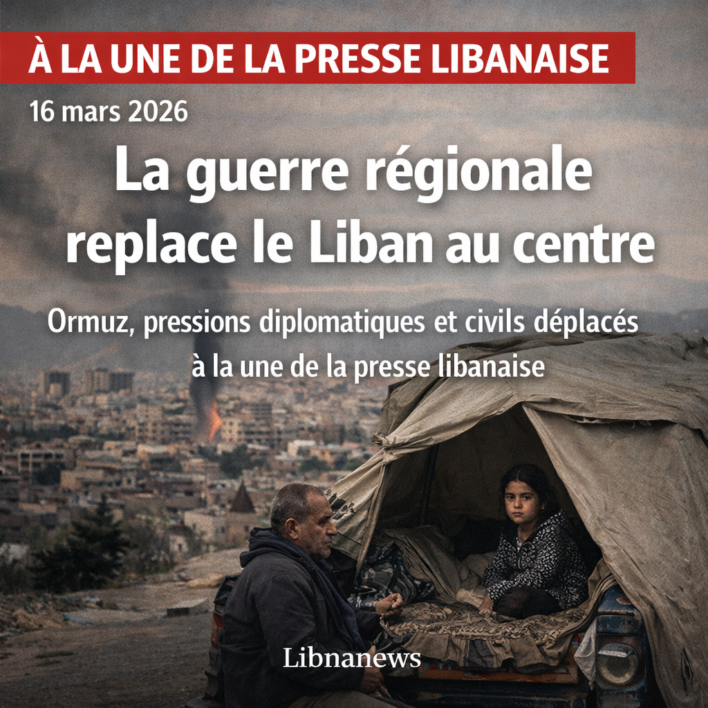 Revue de presse: la guerre régionale replace le Liban au centre d’un bras de fer militaire et diplomatique