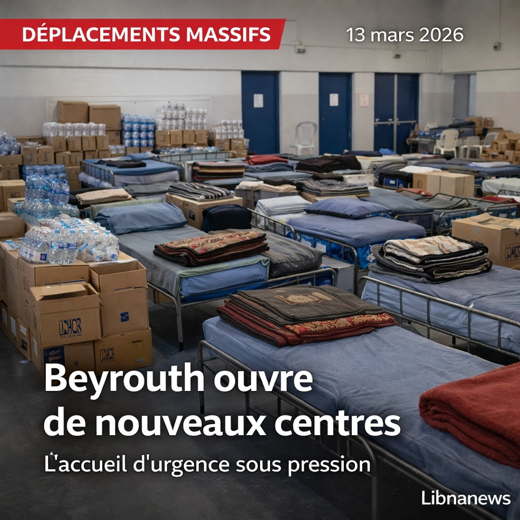 Déplacements massifs: Ahmad Hajjar annonce de nouveaux centres d’hébergement à Beyrouth Déplacements massifs: Ahmad Hajjar annonce de nouveaux centres d’hébergement à Beyrouth