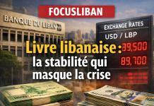 Livre libanaise : la stabilité qui masque la crise