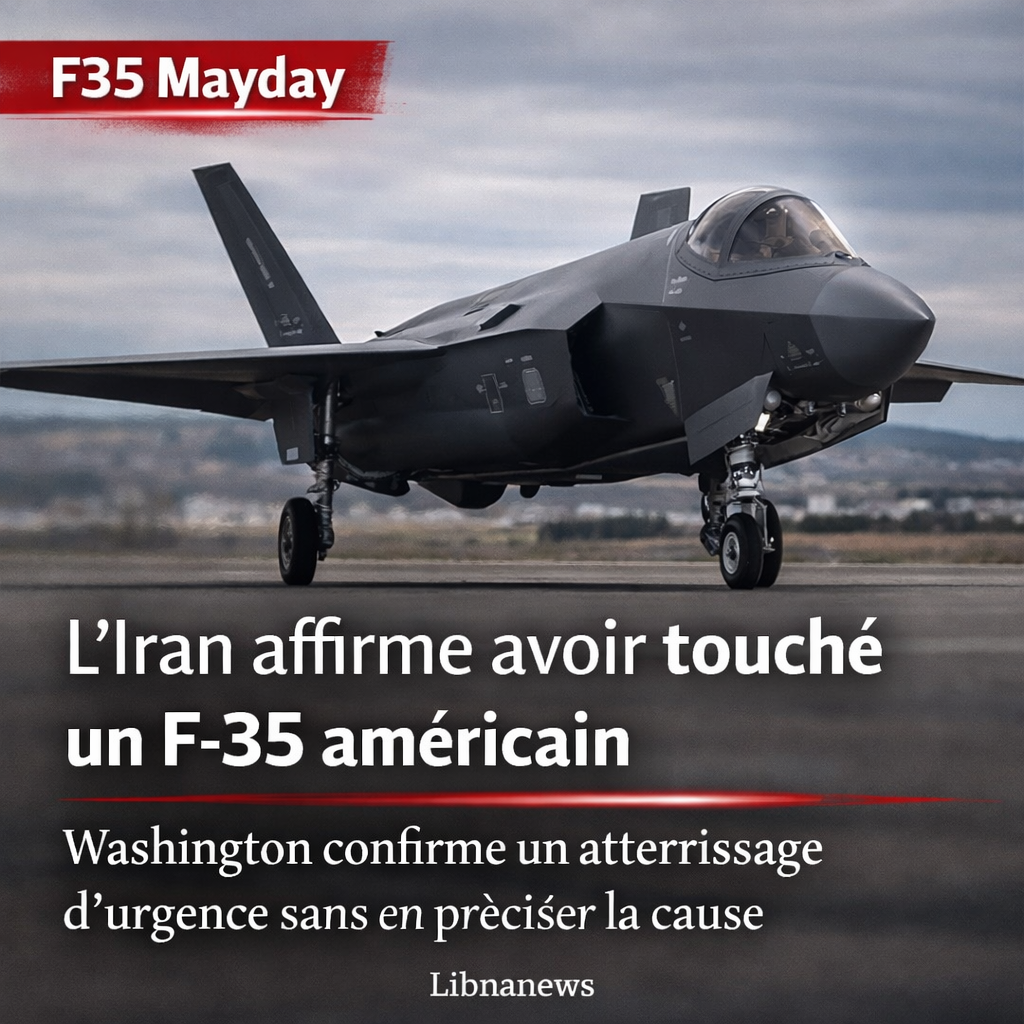 L’Iran affirme avoir touché un F-35 américain