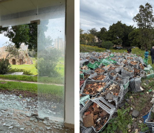 Évaluation des dommages sur le site archéologique de Tyr, au Liban, inscrit au patrimoine mondial, réalisée par ALIPH et L’Œuvre d’Orient le 23 mars 2026 © ALIPH – David Sassine