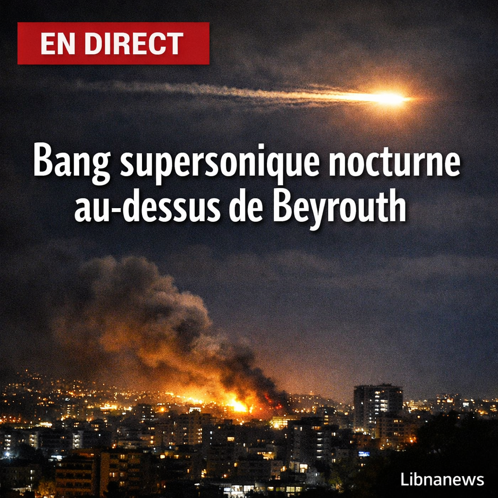 En direct: bang supersonique nocturne au-dessus de Beyrouth et assassinat de journalistes