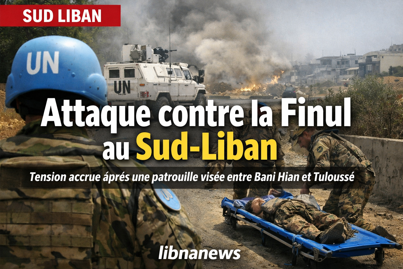 Liban-Sud : nouvelle alerte après une attaque signalée contre une patrouille de la Finul