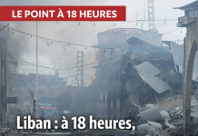 Liban : à 18 heures, 1 247 morts et un Sud toujours en feu