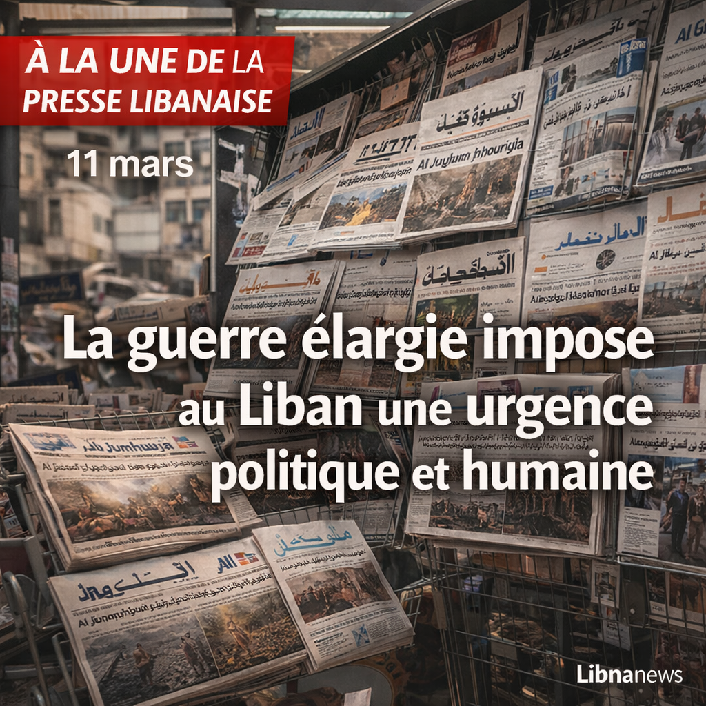 Revue de presse: la guerre élargie impose au Liban une urgence politique et humaine Revue de presse: la guerre élargie impose au Liban une urgence politique et humaine