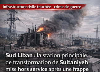 Sud Liban: la station principale de transformation de Sultaniyeh mise hors service après une frappe Sud Liban: la station principale de transformation de Sultaniyeh mise hors service après une frappe
