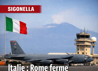 Italie : Rome ferme Sigonella aux bombardiers US Italie : Rome ferme Sigonella aux bombardiers US
