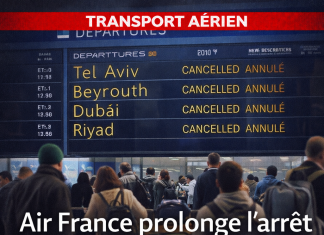 Air France annonce la prolongation de la suspension de ses vols vers Tel-Aviv, Beyrouth, Dubaï et Riyad ce dimanche