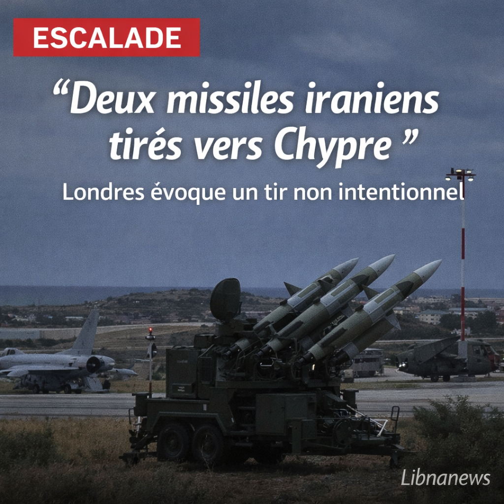 L’Iran tire deux missiles en direction de Chypre, où sont stationnées des troupes britanniques L’Iran tire deux missiles en direction de Chypre, où sont stationnées des troupes britanniques