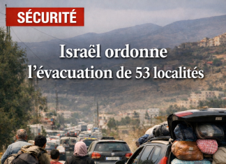 Israël ordonne l’évacuation de 53 localités au sud du Liban et dans la Bekaa
