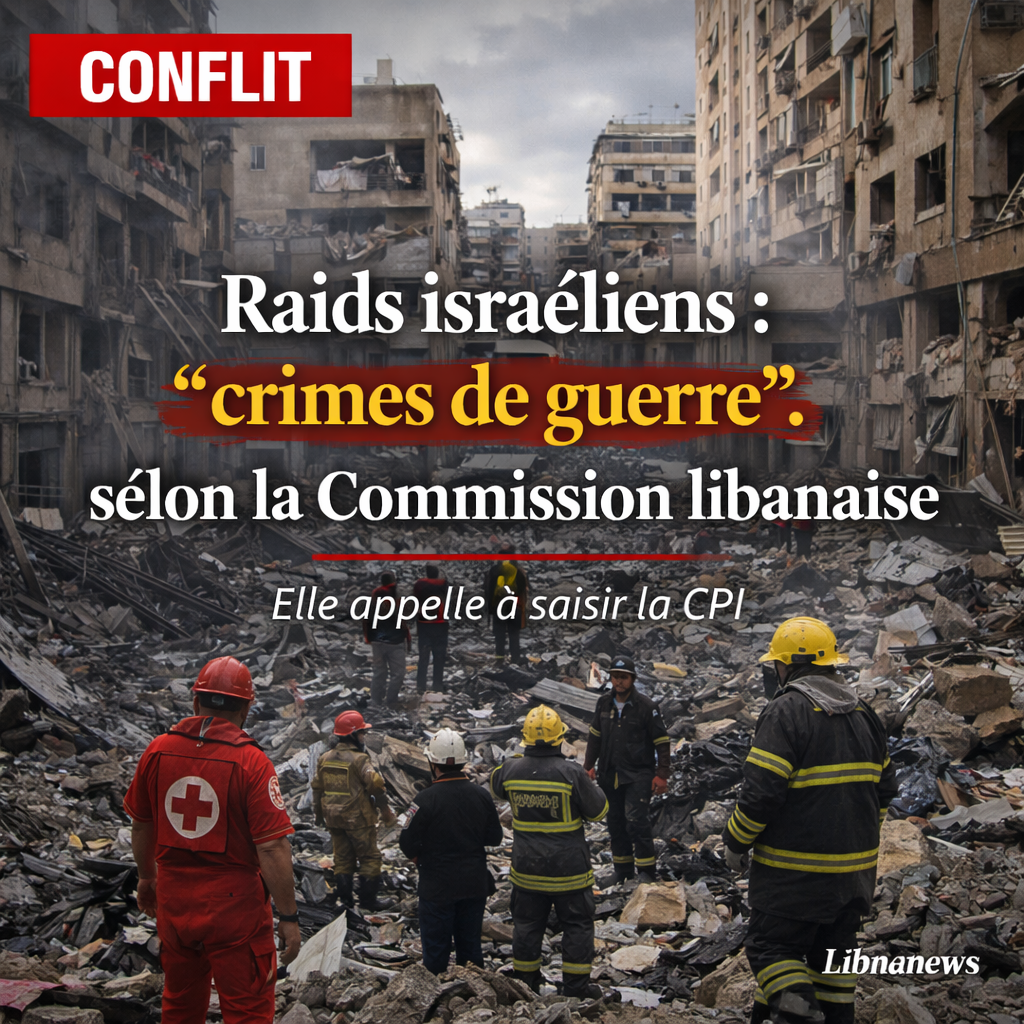 Liban : la Commission nationale des droits de l&rsquo;homme qualifie les raids israéliens de crimes de guerre