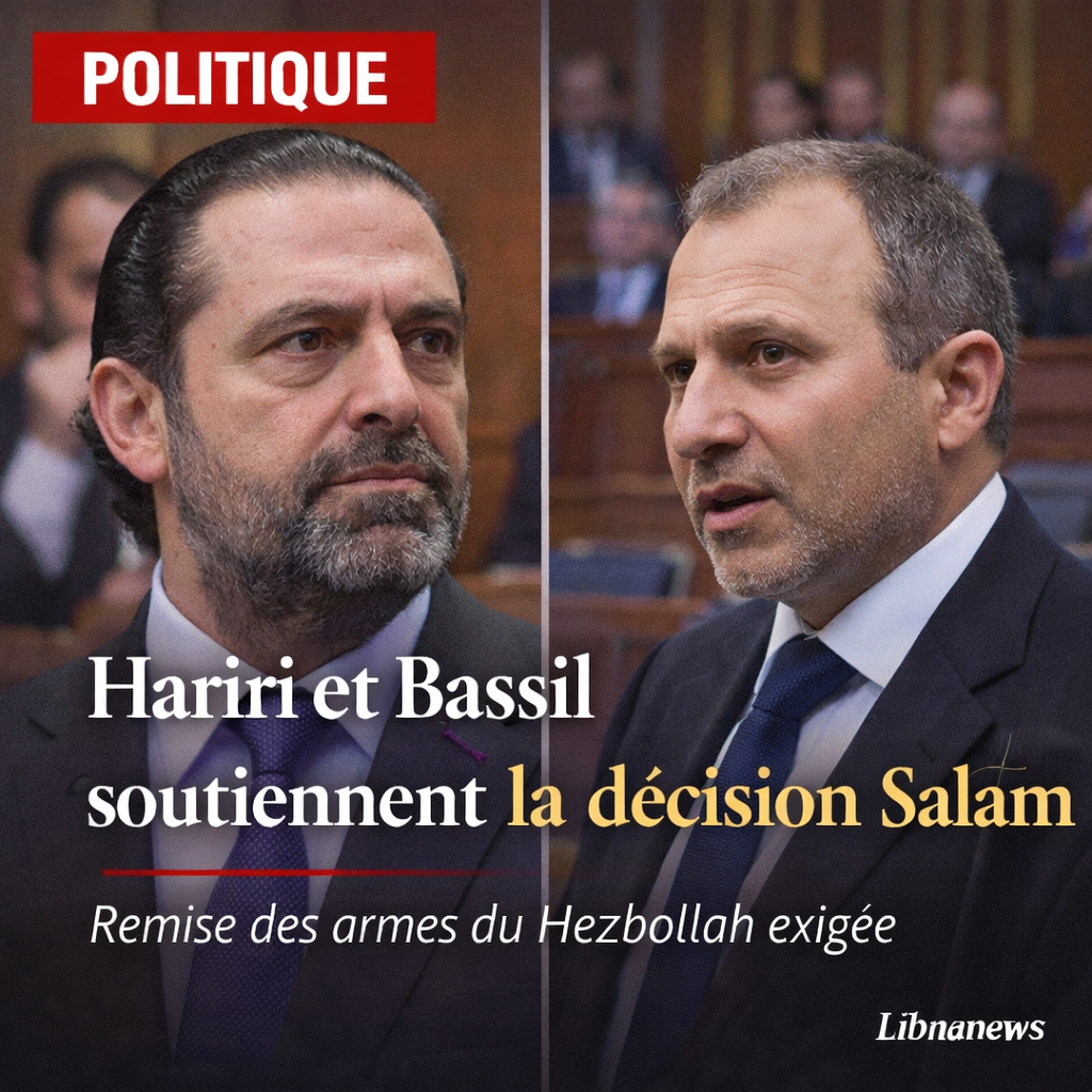 Liban : Soutien des figures politiques à la décision gouvernementale d’interdire les activités militaires du Hezbollah