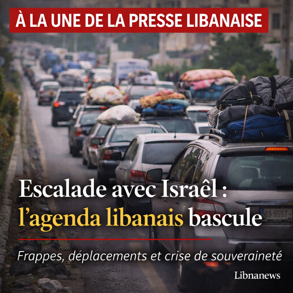 Revue de presse: escalade militaire avec Israël et basculement de l’agenda politique libanais