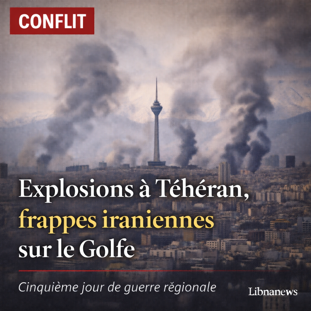 Cinquième jour de la guerre au Moyen-Orient : explosions à Téhéran et frappes iraniennes massives sur les monarchies du Golfe
